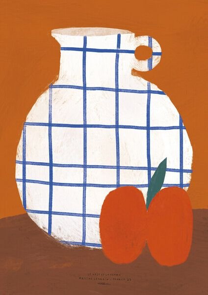 Photocircle Wandbild / Poster / Leinwand - White squared vase