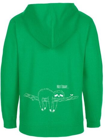 HANDGEDRUCKT Kinder Zip Up Hoody "Not Today"