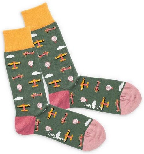 DillySocks Socken Flying Circus aus Biobaumwoll-Mix