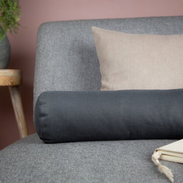 nahtur-design Nackenrolle mit Bezug aus 100% Leinen und Füllung mit Merinowolle oder Dinkelspelz