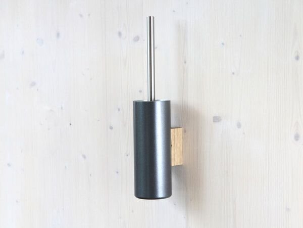 werkvoll by Lena Peter Recycling Wandhalter WC-Bürste FIRE mit Edelstahlgriff
