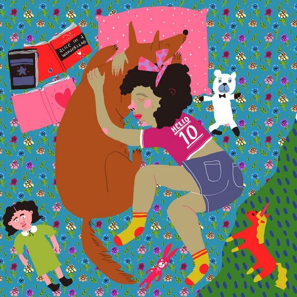 Photocircle Poster / Leinwandbild - Sleeping Girl