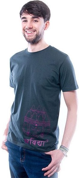 108 Degrees Indische Inspiration T-Shirt grau