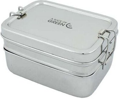 A Slice of Green Edelstahl Lunchbox Doppeldecker inkl. Minibox