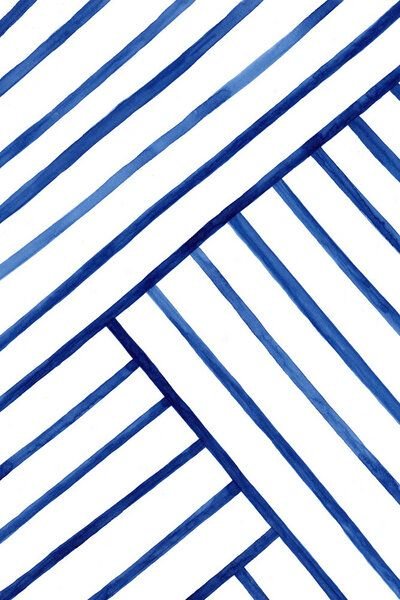 Photocircle Poster / Leinwandbild - Watercolor Lines Pattern