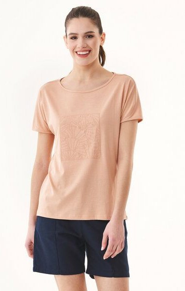 Thumbnail - ORGANICATION T-Shirt aus TENCEL Modal und Bio-Baumwolle mit Stickerei