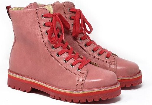 Grünbein Shoes Grünbein Schnürboots Noa II rosa
