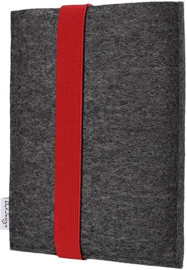 flat design by Mareike Kriesten e-Book Reader Hülle LAGOA für Tolino - VEGANer Filz - anthrazit