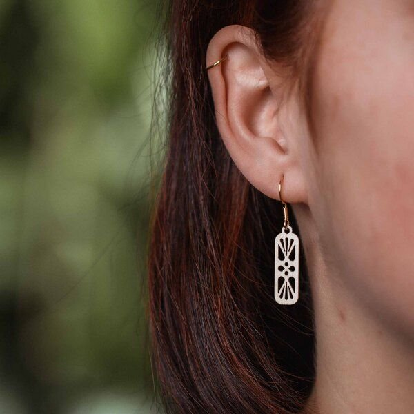 feinformart Ohrringe / Ohrhänger aus Holz - Harmony