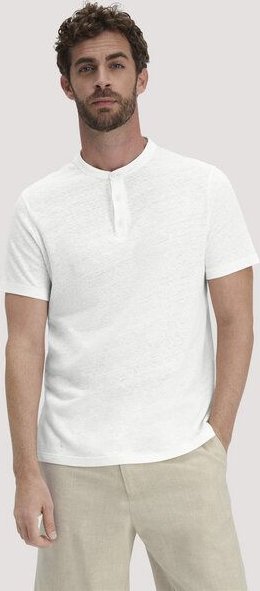 hessnatur Henley Shirt Regular aus Bio-Baumwolle und Leinen