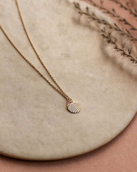 lille mus Kette 'Sonne' 925 Silber / vergoldet