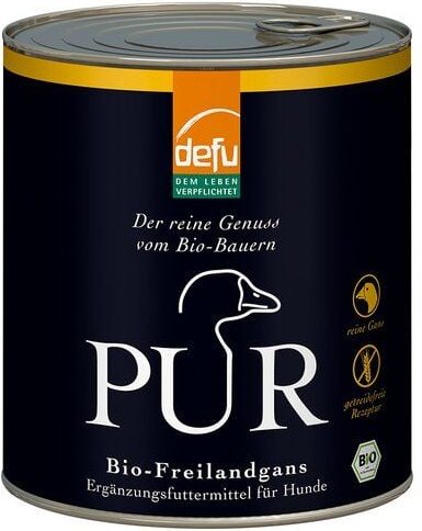 defu Bio Hundefutter PUR Freilandgans