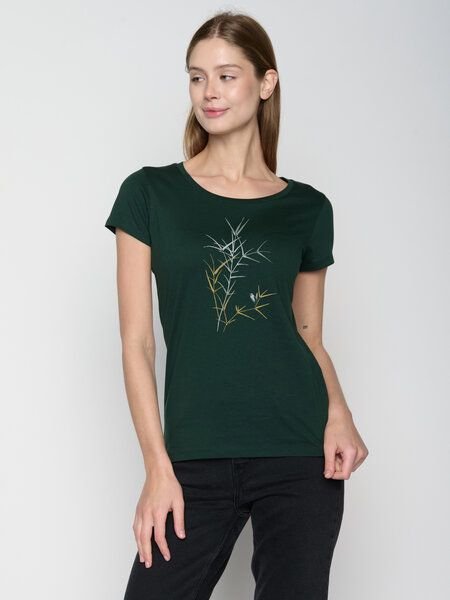 GREENBOMB Nature Bird Reed Loves - Lässiges T-Shirt aus Bio-Baumwolle / hochwertiger Print / GOTS / Fair & Vegan