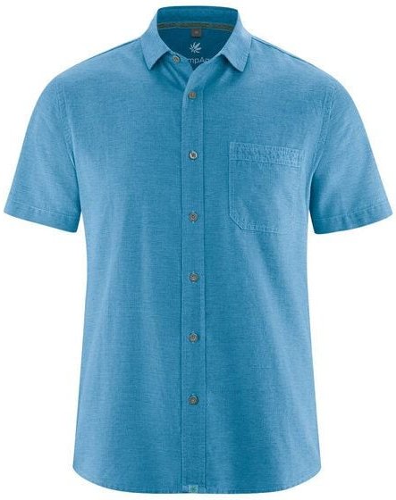 HempAge Herren Hemd Kurzhemd Hanf/Biobaumwolle