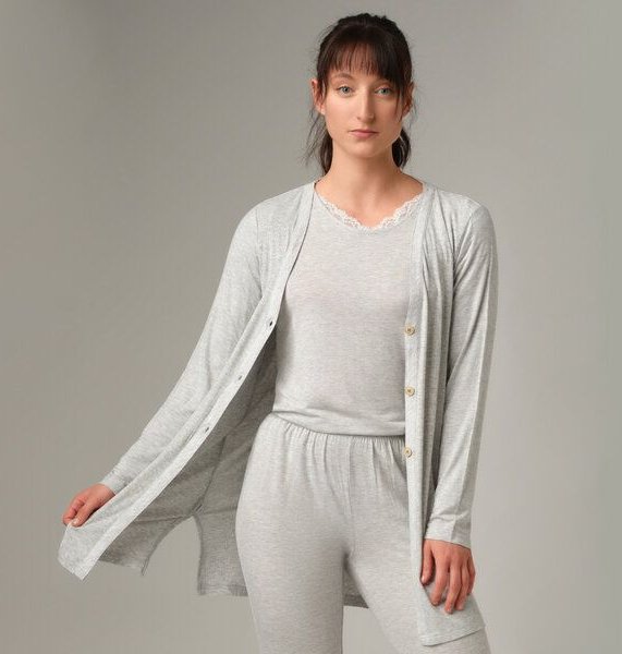 comazo Jacke langarm aus Micromodal / Elasthan