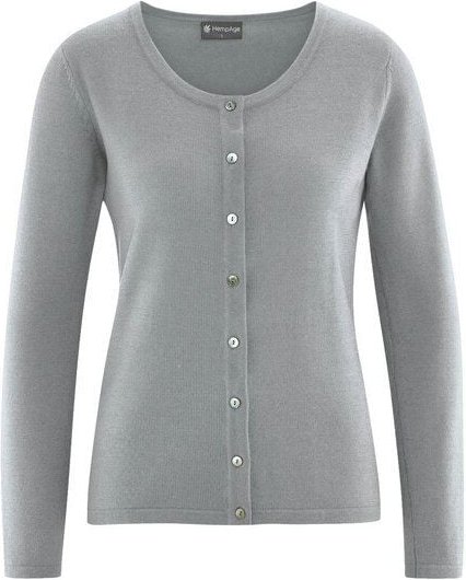 HempAge Edler Strickcardigan Wolle/Hanf/Biobaumwolle