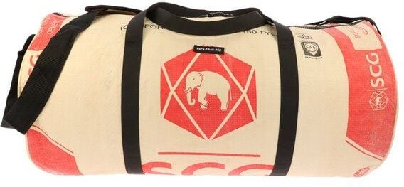 MoreThanHip Wochenend- oder Sporttasche 40L aus recycelten Zement-oder Tierfuttersäcken - Jumbo