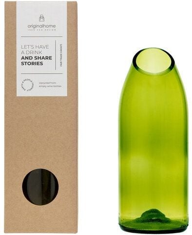 Originalhome Upcycling-Glaskaraffe in 2 Farben