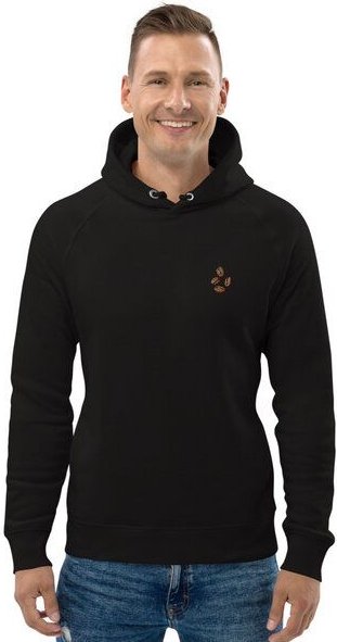 Thumbnail - Coffee Fashion Coffee Beans | Bestickter Bio Baumwoll Hoodie