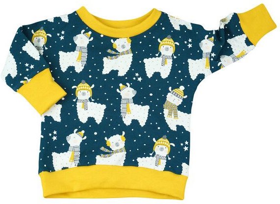 Sternchenwolke BIO Langarmshirt "Winter Lama"