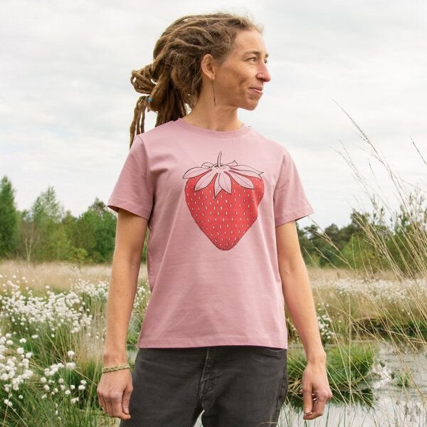 Cmig Damen T-Shirt Erdbeere in lilac dream