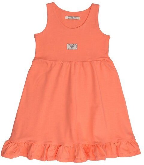 Cotokids Kinder Trägerkleid GOTS zertifiziert, apricot,Print, Bio-Baumwolle, weich – Walkiddy