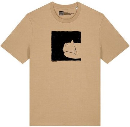 ilovemixtapes Unisex T-Shirt mit Fox in a Box Motiv – Nachhaltig, Fair, Vegan, Bio-Baumwolle