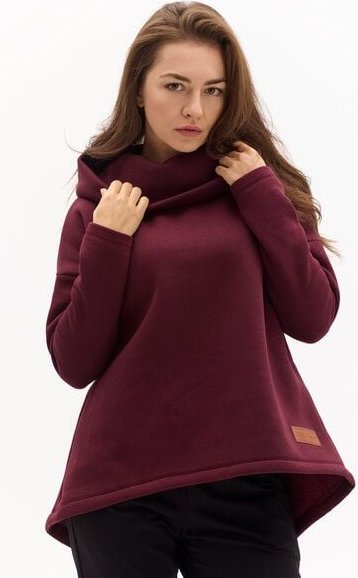 KOKOworld Hoodie Hug Me – Bio-Baumwolle – vielseitiger Pullover mit Kapuze & Rollkragen – warm, bequem & fair in der EU ...