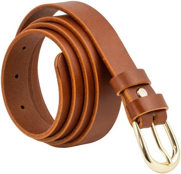 Simaru MACEIO Ledergürtel aus pflanzlich gegerbtem Naturleder (2,5 cm)-EU