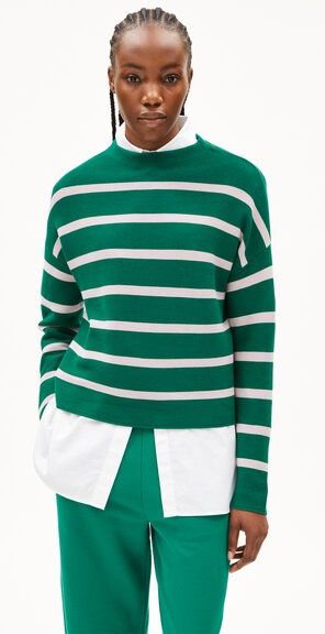 Thumbnail - ARMEDANGELS MERINAA STRIPES - Damen Pullover aus Bio-Baumwolle