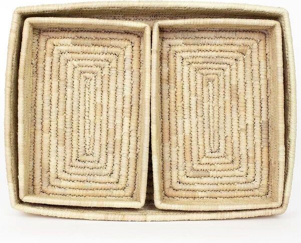 A World of Craft / Afroart PALM OMAR flacher Korb, Korbtablett