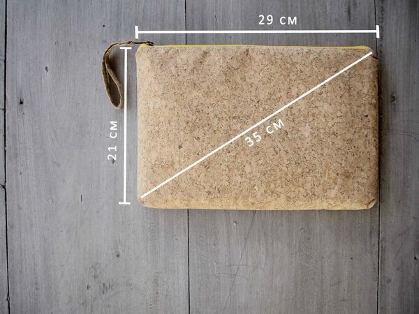 BY COPALA iPad/ Tablet/ Laptop case 12" zoll Vegan, Kork Hülle MacBook Tasche YZ