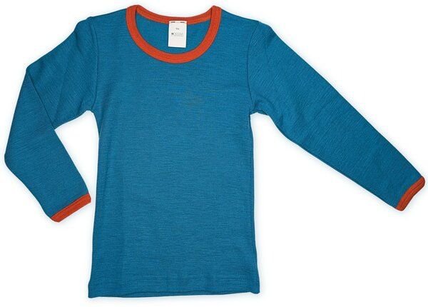 Hocosa Kinder Langarm Shirt Wolle Seide