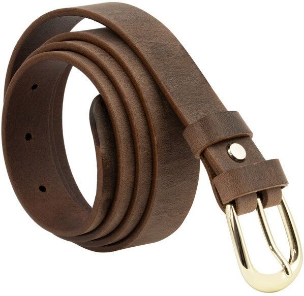 Simaru MACEIO Ledergürtel aus pflanzlich gegerbtem Naturleder (2,5 cm)-EU