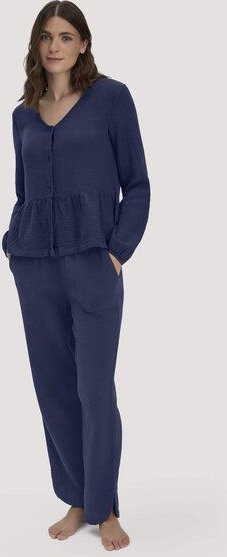 hessnatur Musselin Schlafhose Regular PURE SENSE aus reiner Bio-Baumwolle