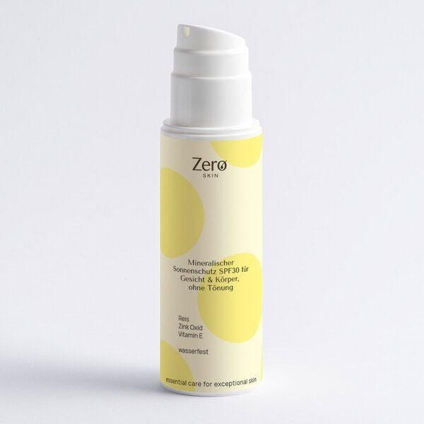 Zero Skin Mineralischer Sonnenschutz SPF 30, für Gesicht & Körper - Veganer Breitbandschutz für Gesicht & Körper - 150 m...