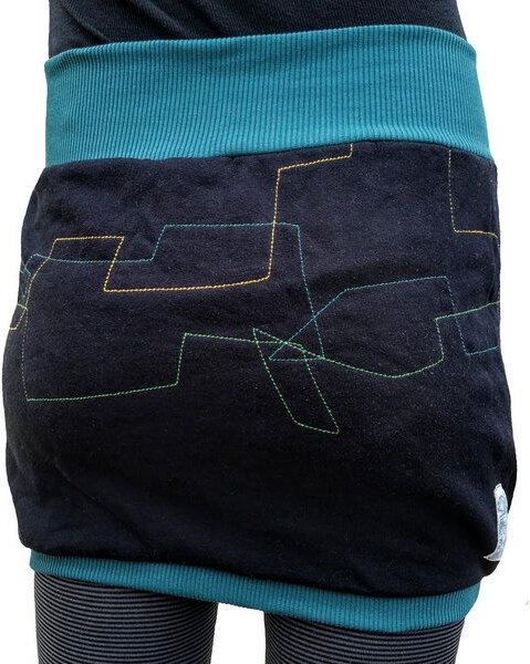 Sweatrock Ballonrock Unikat liebewicht mit bunten Stickereien 3 Längen nach Wahl