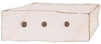 BeWooden Holzbrosche Box for Lamb – handgefertigte Holz-Brosche mit Lamm-Motiv