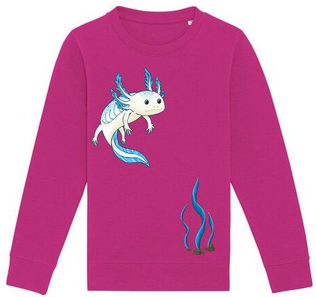 Spangeltangel Kinder-Sweatshirt "Axolotl"
