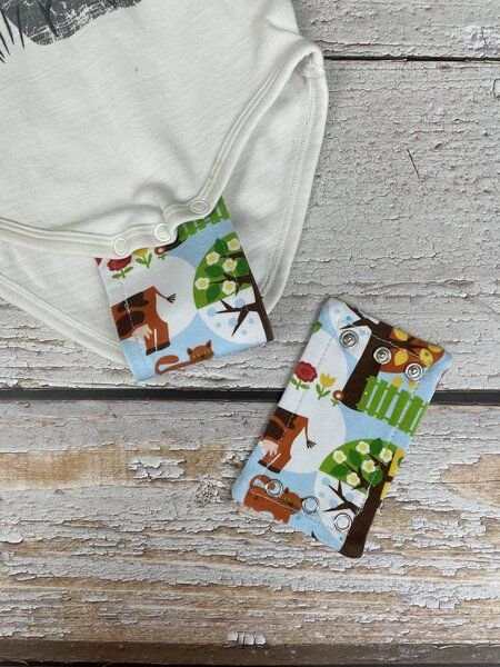 Stoffretter Baby Bodyverlängerung Baumwolle versch. Größen - 2er Set