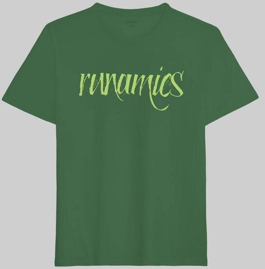 runamics Calligraphy T-Shirt, regenerative Baumwolle, unisex
