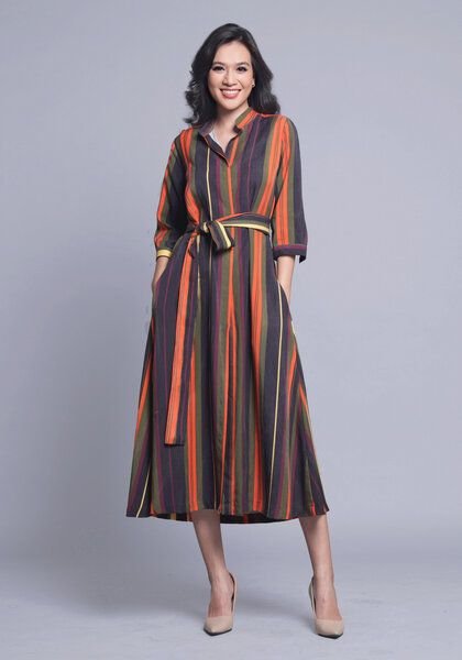 Atelier SNOW HEMDBLUSENKLEID SUNSET