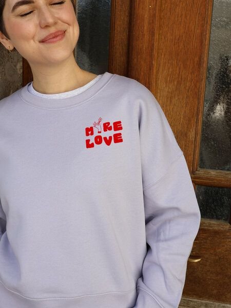 Kultgut Kindness Sweater 100% Bio-Baumwolle - Boxistyle/ More Love