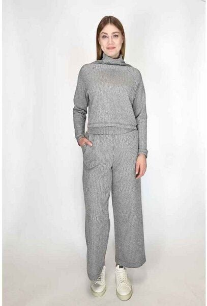 LUMEN organic Hose WIDE grau Struktur