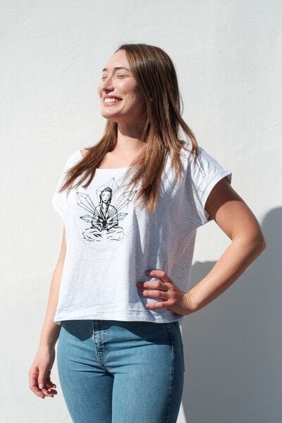 Diamond-Army Crystal White Buddha