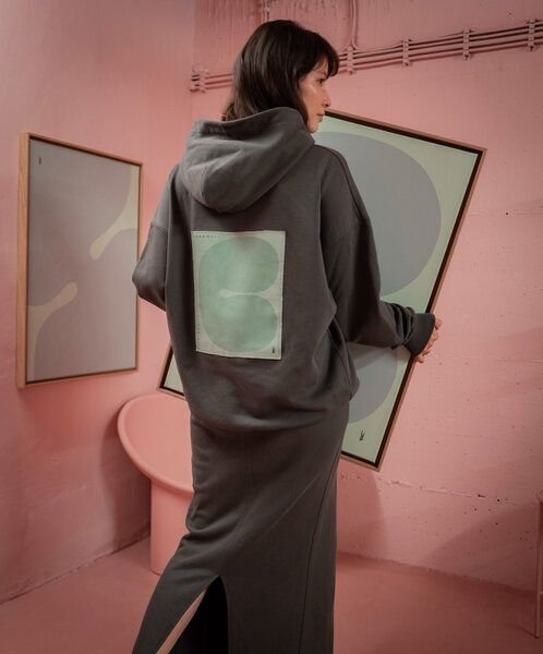 noemvri fashion label Canvas Hoodie Shido grau