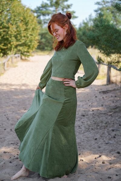 Vivien Joy Langer Cordrock mit Schwung - Marleen Rock