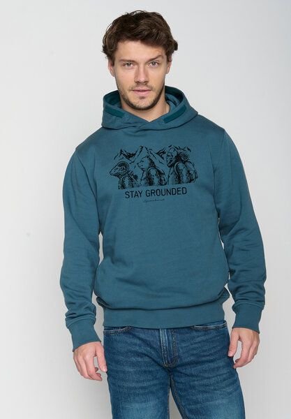 GREENBOMB Animal Stay Grounded Star - Kuschliger Hoodie aus Bio-Baumwolle / hochwertiger Print / GOTS / Fair & Vegan