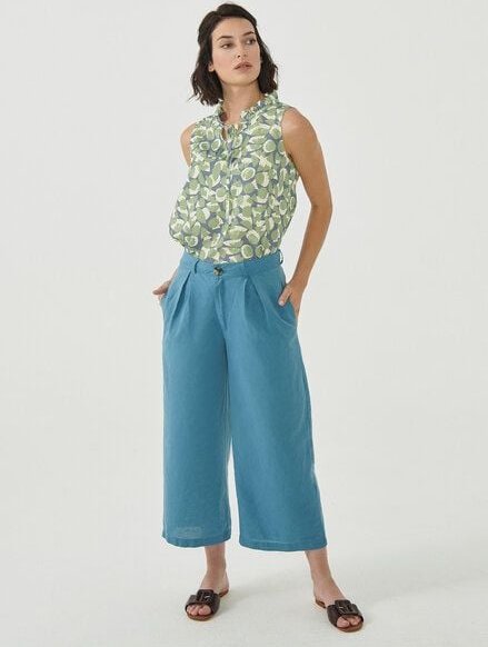 ORGANICATION Culotte Hose aus Leinengemisch