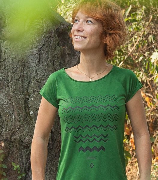 päfjes ZickZack Zacken - Fair gehandeltes Tencel Frauen T-Shirt